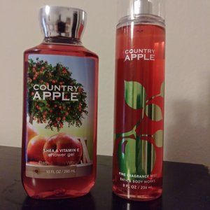 BBW Country Apple Body Wash  and Body Spray NWT
